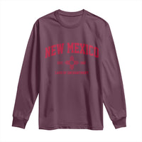 Vintage New Mexico Flag Zia Sun Souvenir Long Sleeve Shirt