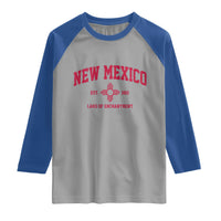 Vintage New Mexico Flag Zia Sun Souvenir Raglan Shirt