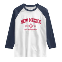Vintage New Mexico Flag Zia Sun Souvenir Raglan Shirt