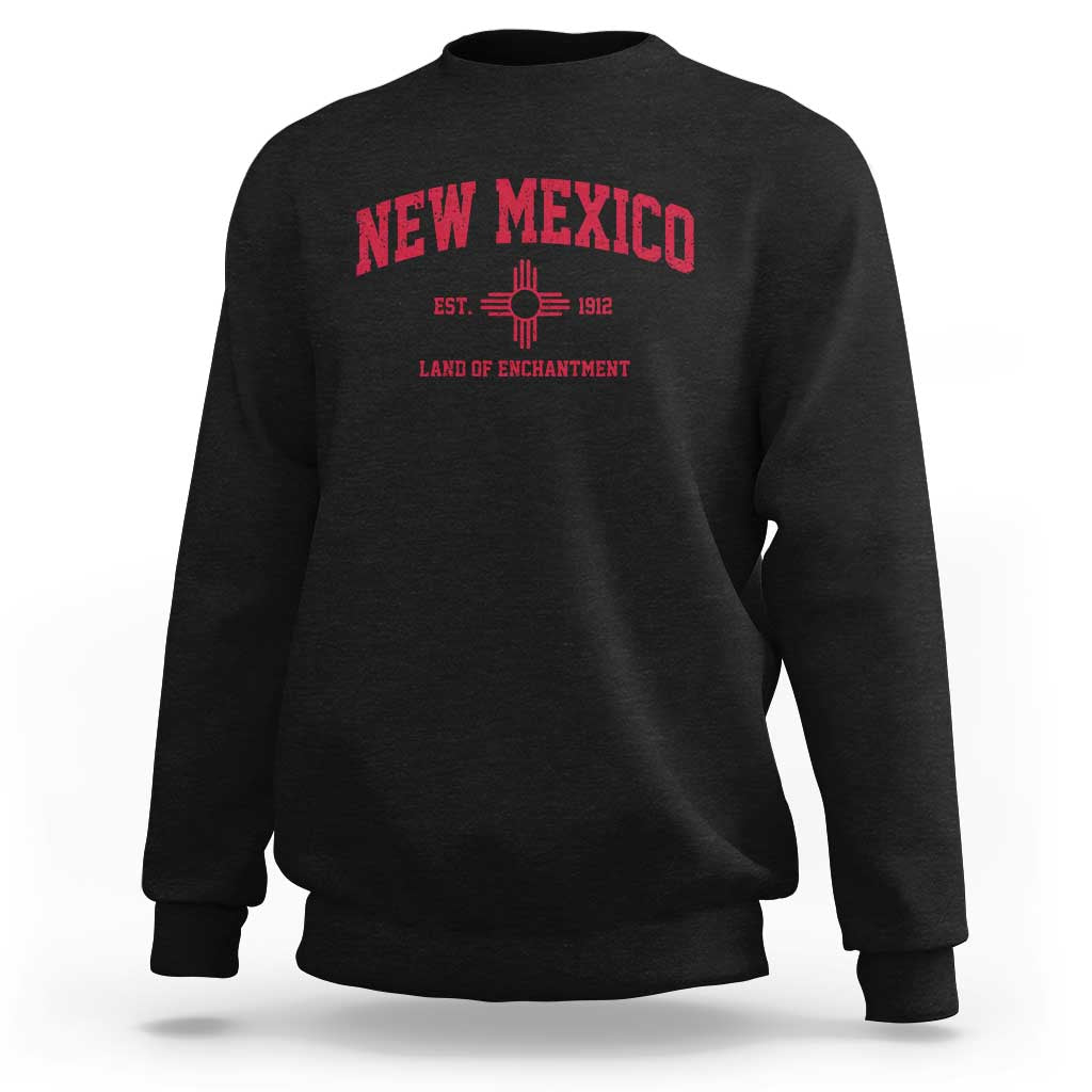 Vintage New Mexico Flag Zia Sun Souvenir Sweatshirt