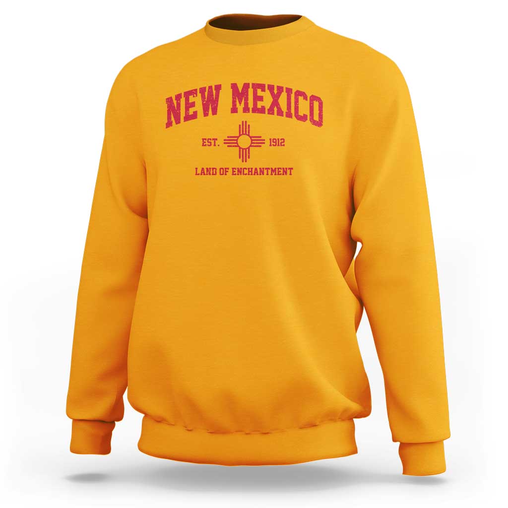 Vintage New Mexico Flag Zia Sun Souvenir Sweatshirt
