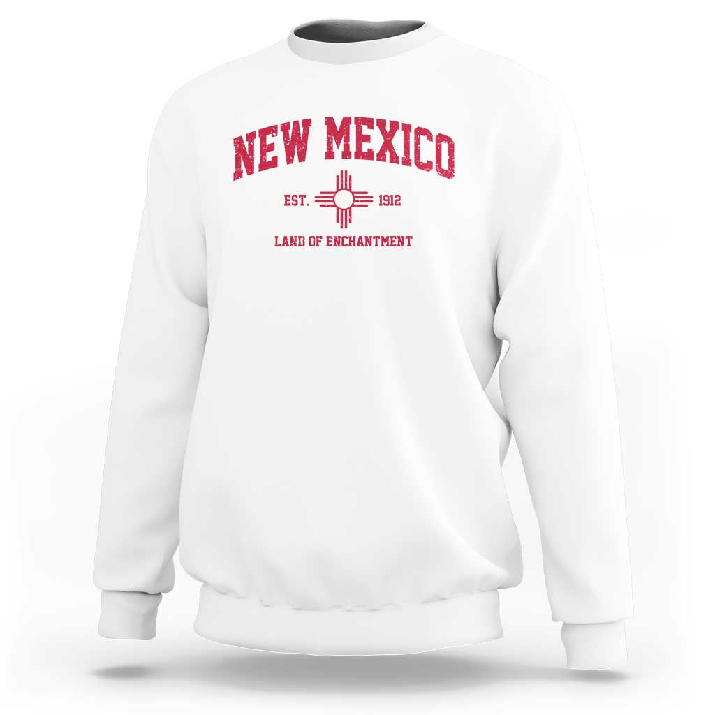 Vintage New Mexico Flag Zia Sun Souvenir Sweatshirt
