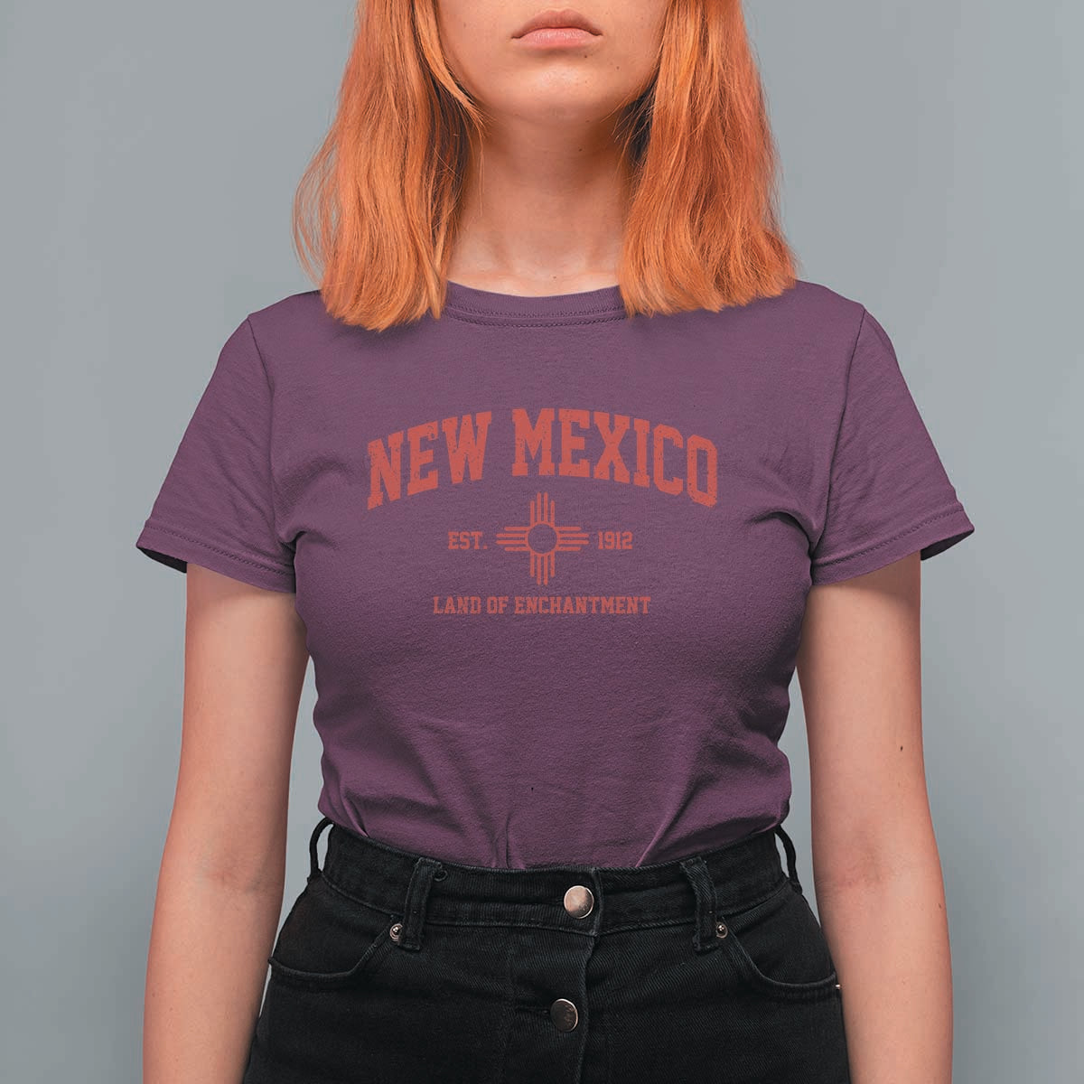 Vintage New Mexico Flag Zia Sun Souvenir T Shirt For Women