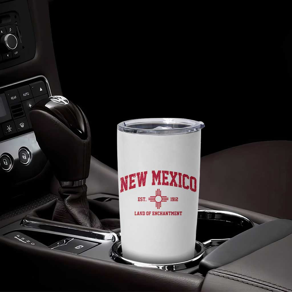 Vintage New Mexico Flag Zia Sun Souvenir Tumbler Cup