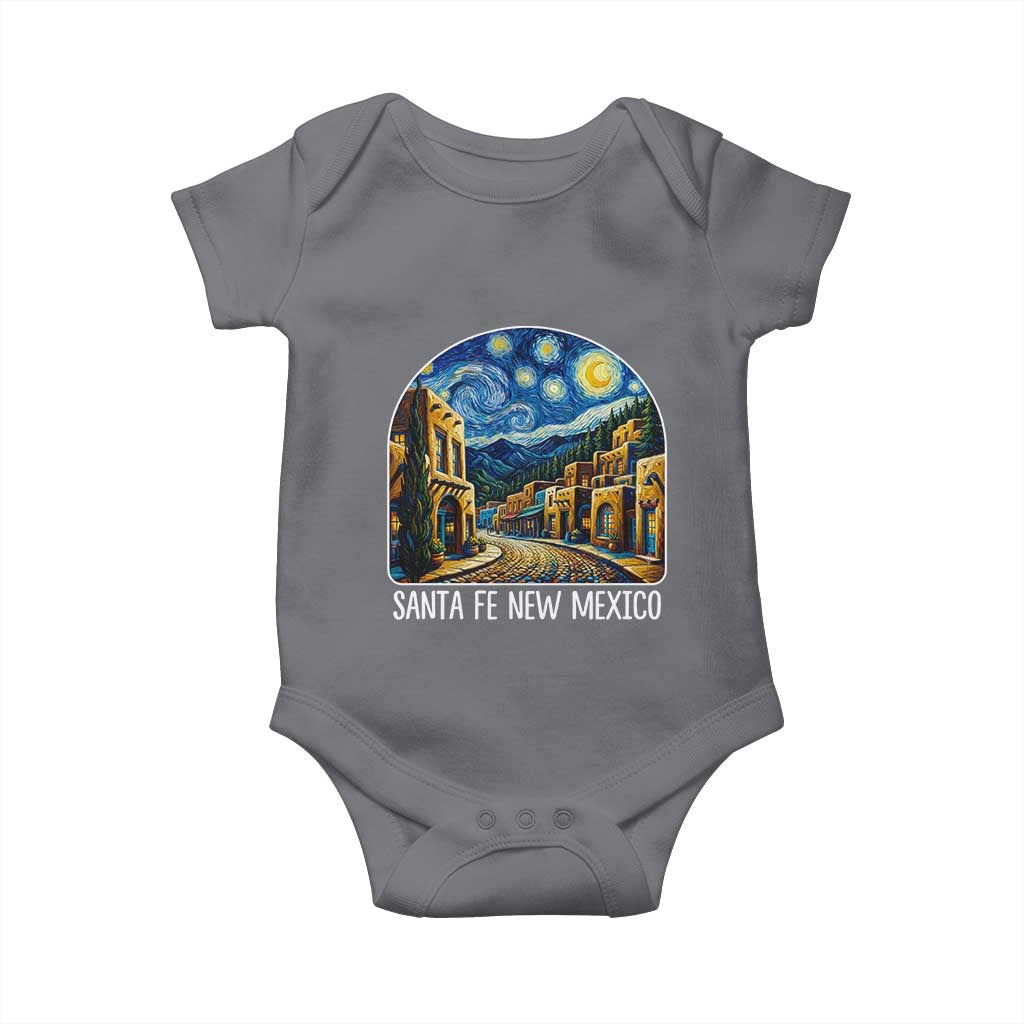 Santa Fe New Mexico Starry Night Style Baby Onesie