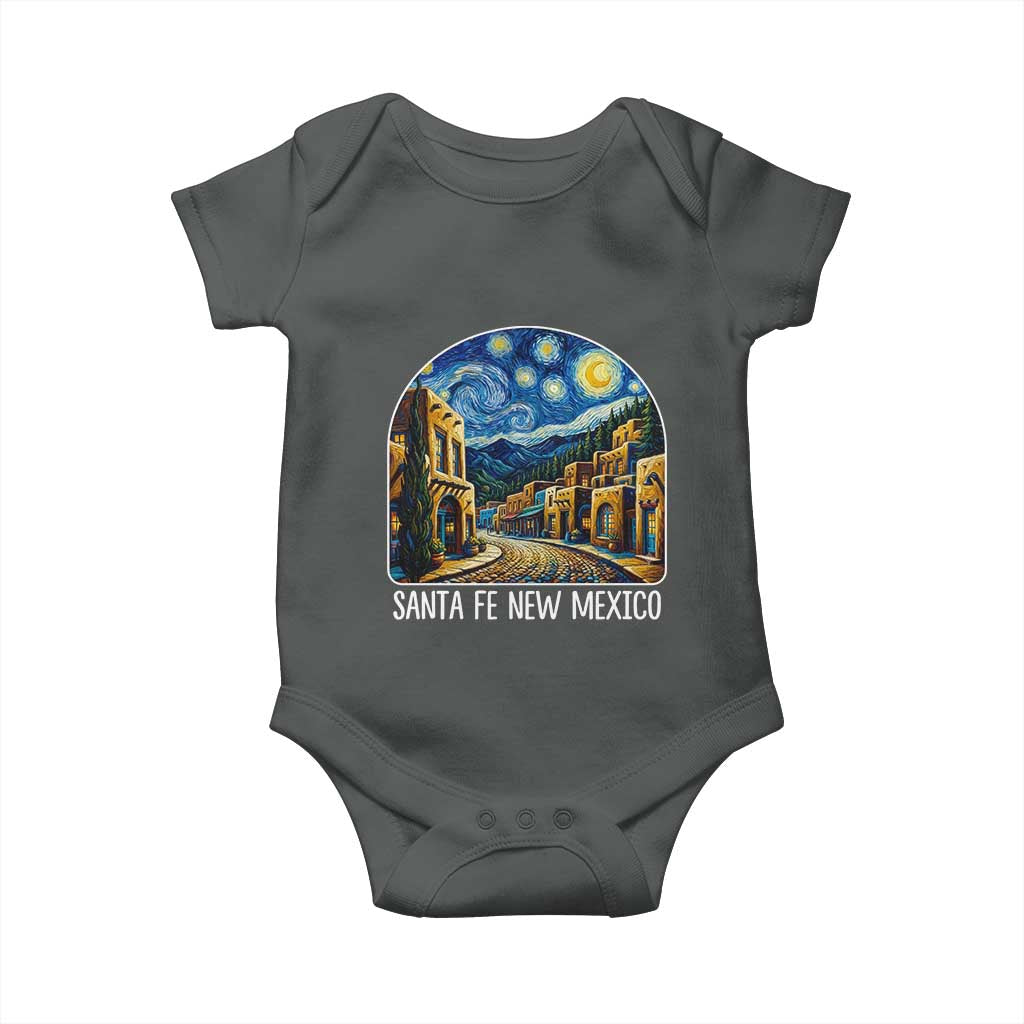 Santa Fe New Mexico Starry Night Style Baby Onesie