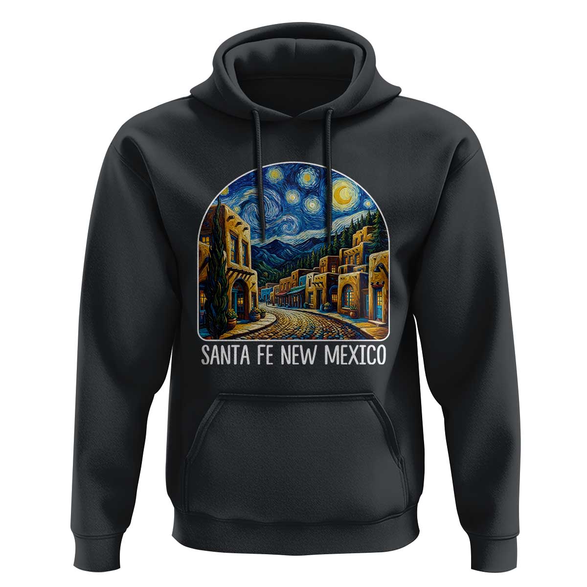 Santa Fe New Mexico Starry Night Style Hoodie