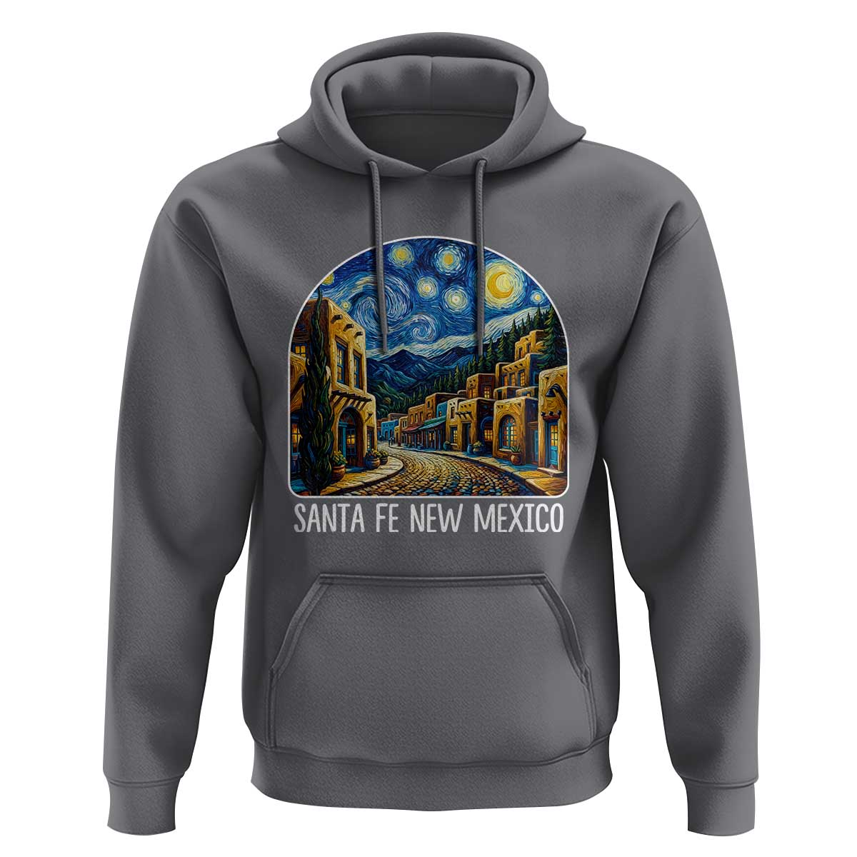 Santa Fe New Mexico Starry Night Style Hoodie