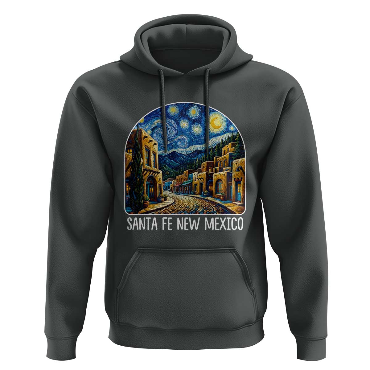 Santa Fe New Mexico Starry Night Style Hoodie