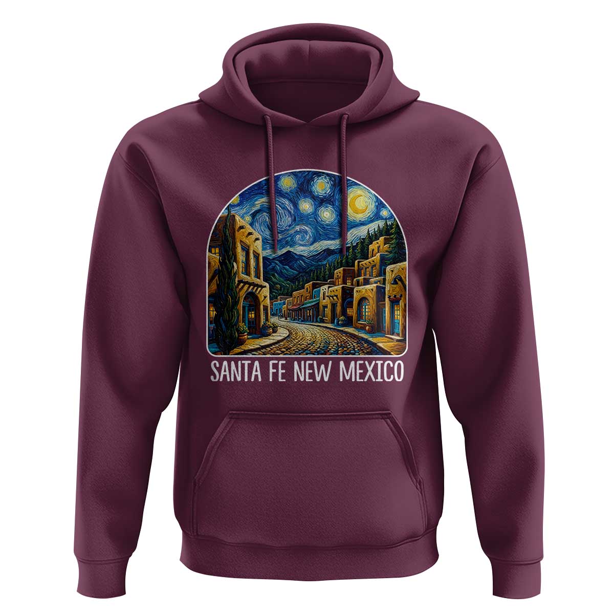 Santa Fe New Mexico Starry Night Style Hoodie