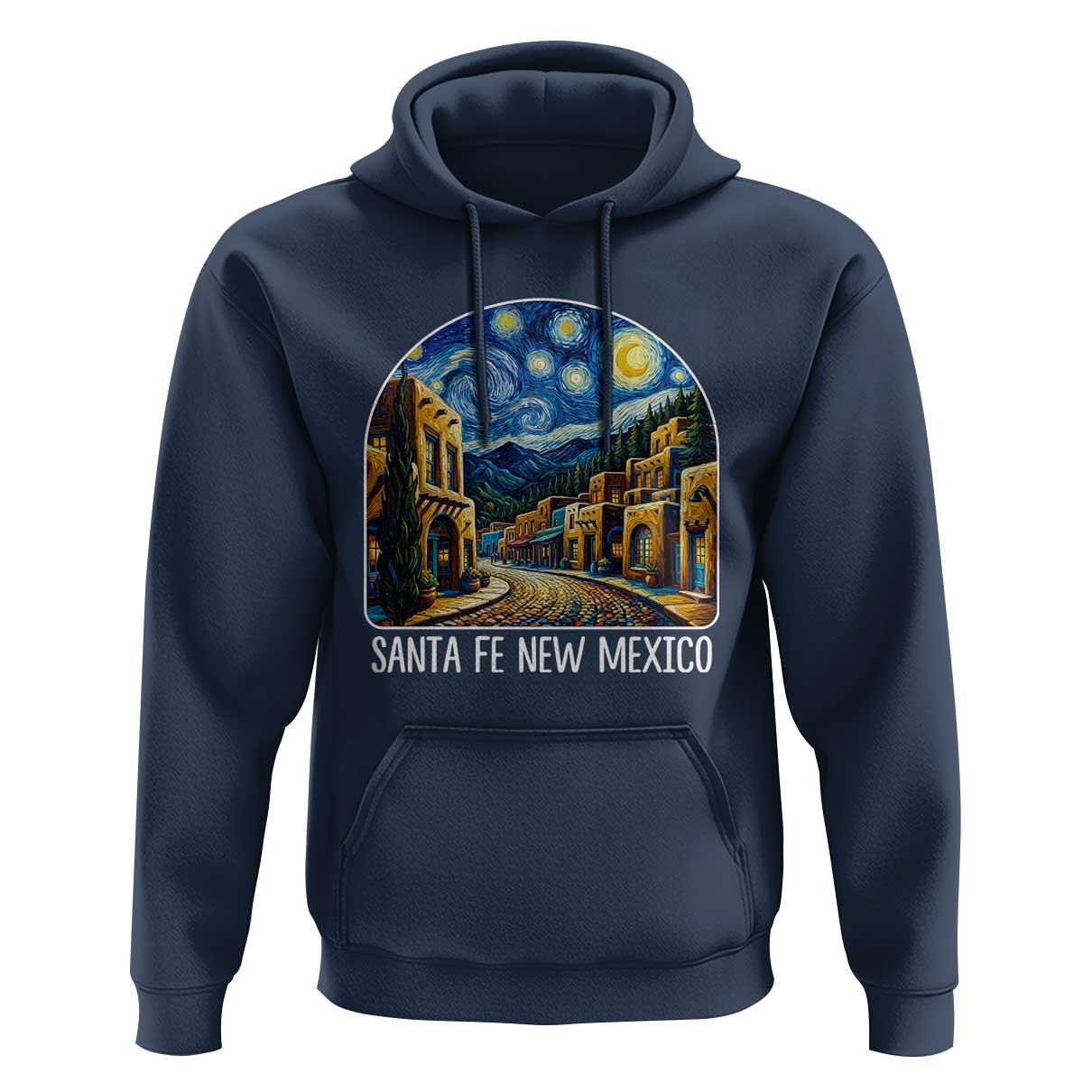 Santa Fe New Mexico Starry Night Style Hoodie