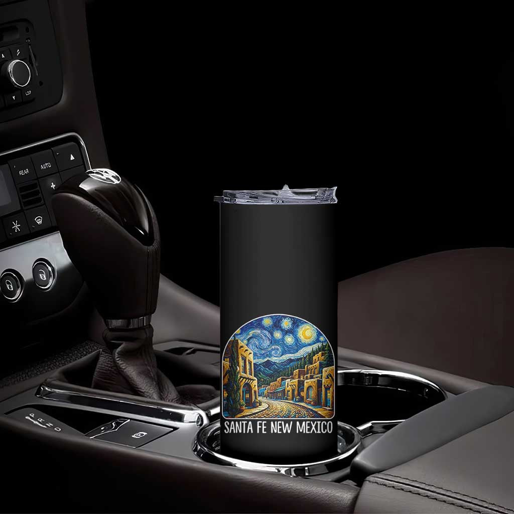 Santa Fe New Mexico Starry Night Style Skinny Tumbler
