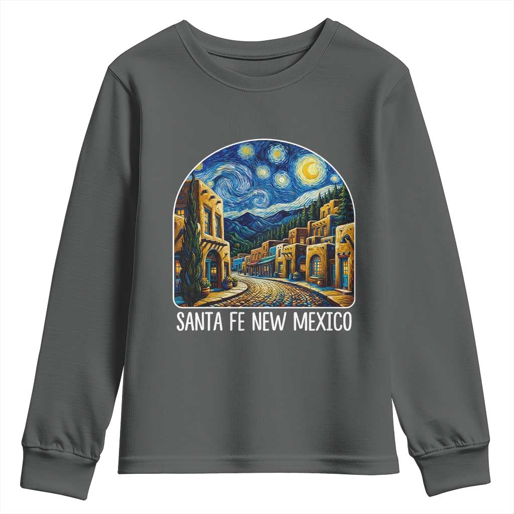 Santa Fe New Mexico Starry Night Style Youth Sweatshirt