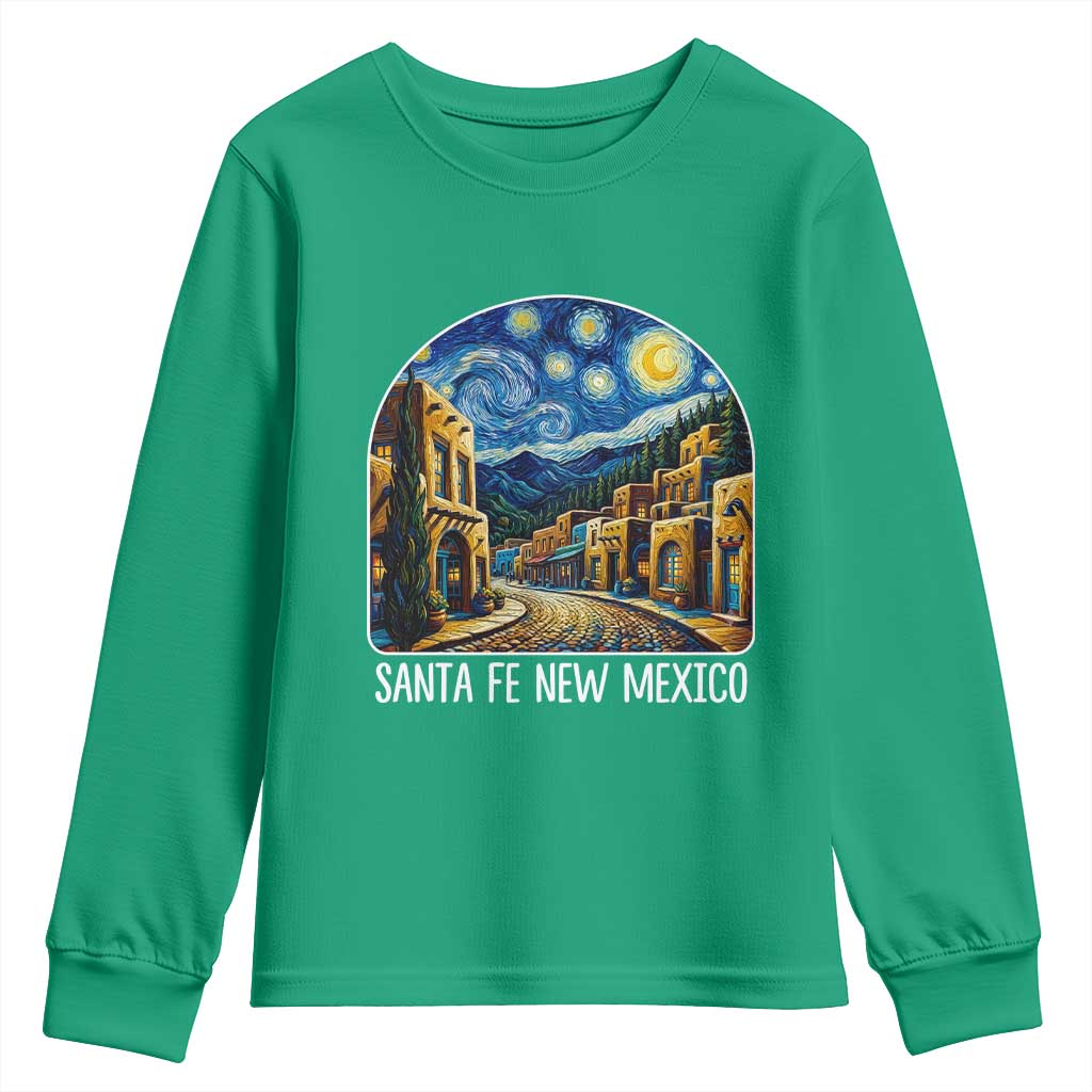 Santa Fe New Mexico Starry Night Style Youth Sweatshirt