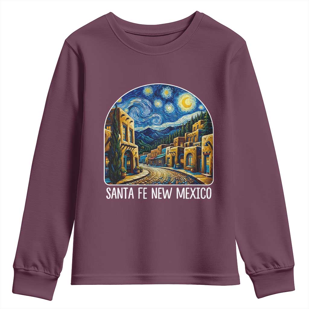 Santa Fe New Mexico Starry Night Style Youth Sweatshirt
