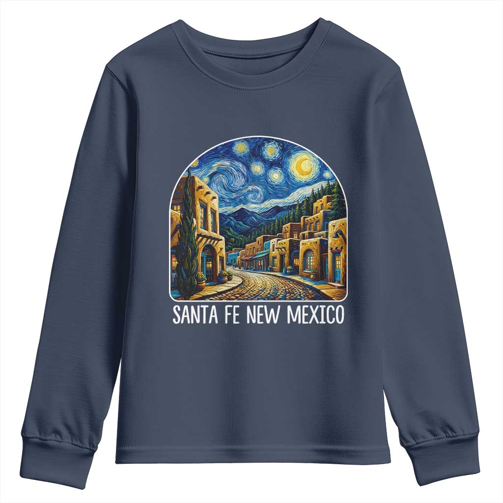 Santa Fe New Mexico Starry Night Style Youth Sweatshirt