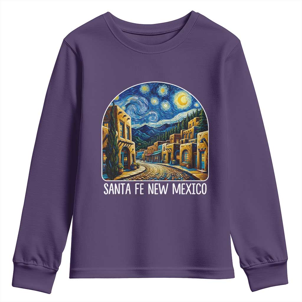 Santa Fe New Mexico Starry Night Style Youth Sweatshirt