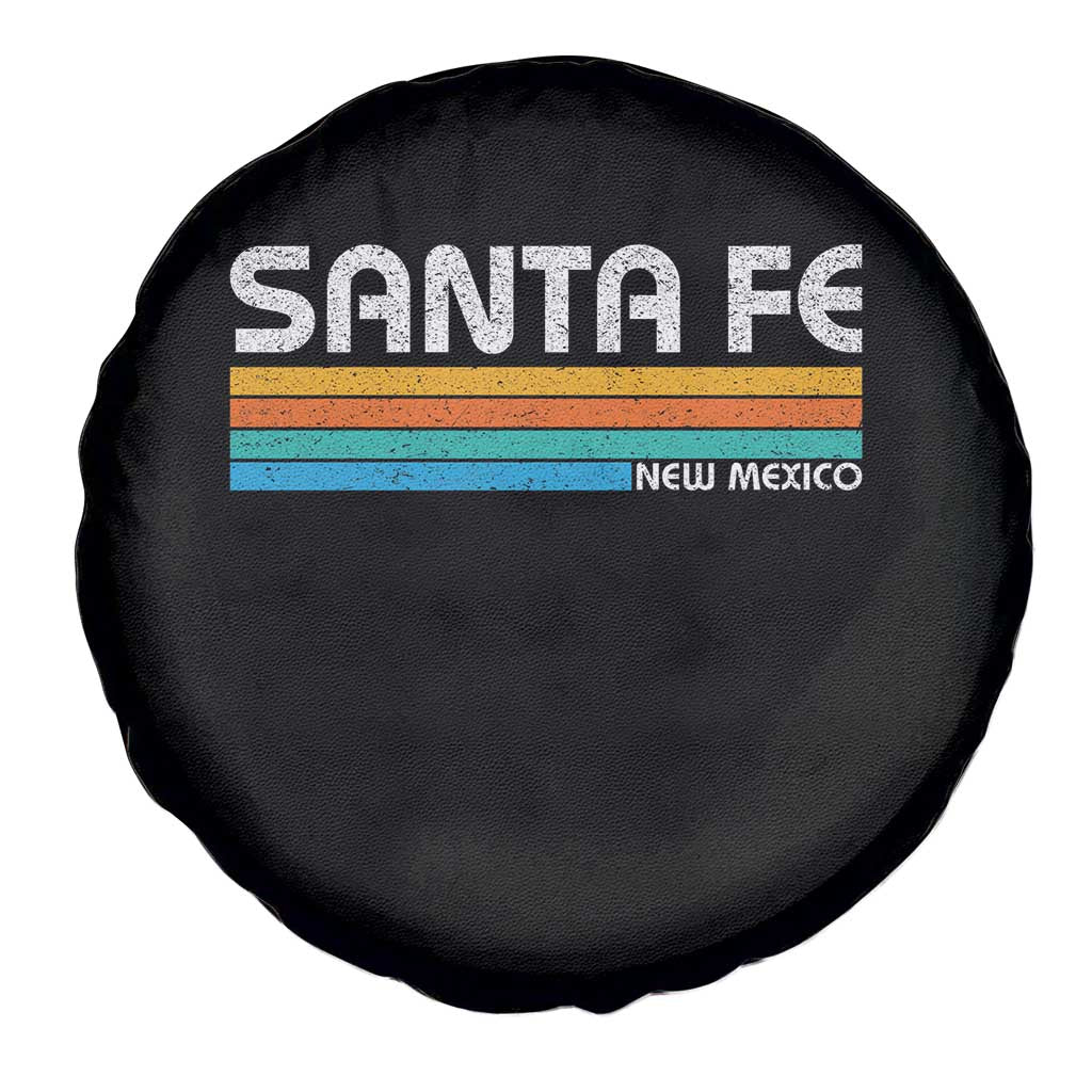 Retro Santa Fe New Mexico Distressed Souvenir Spare Tire Cover