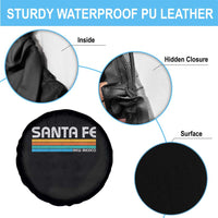 Retro Santa Fe New Mexico Distressed Souvenir Spare Tire Cover