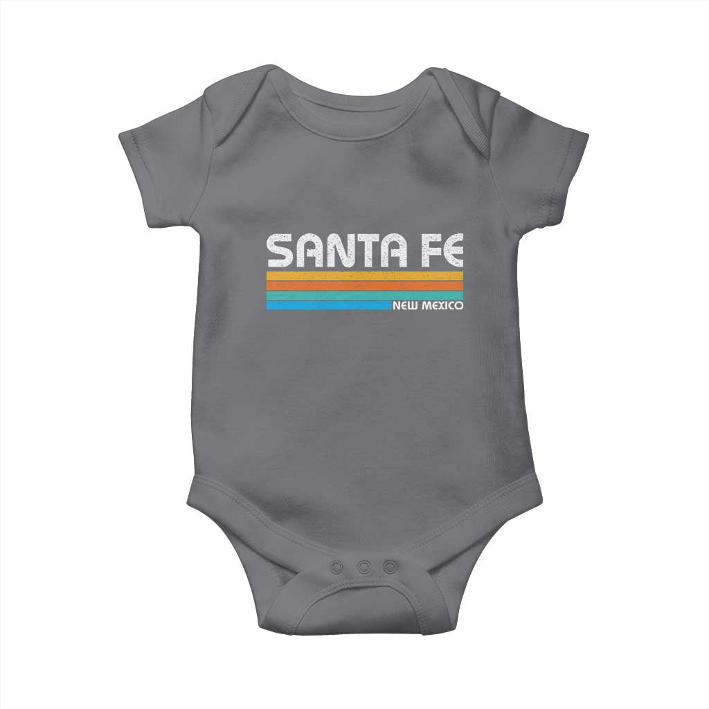 Retro Santa Fe New Mexico Distressed Souvenir Baby Onesie