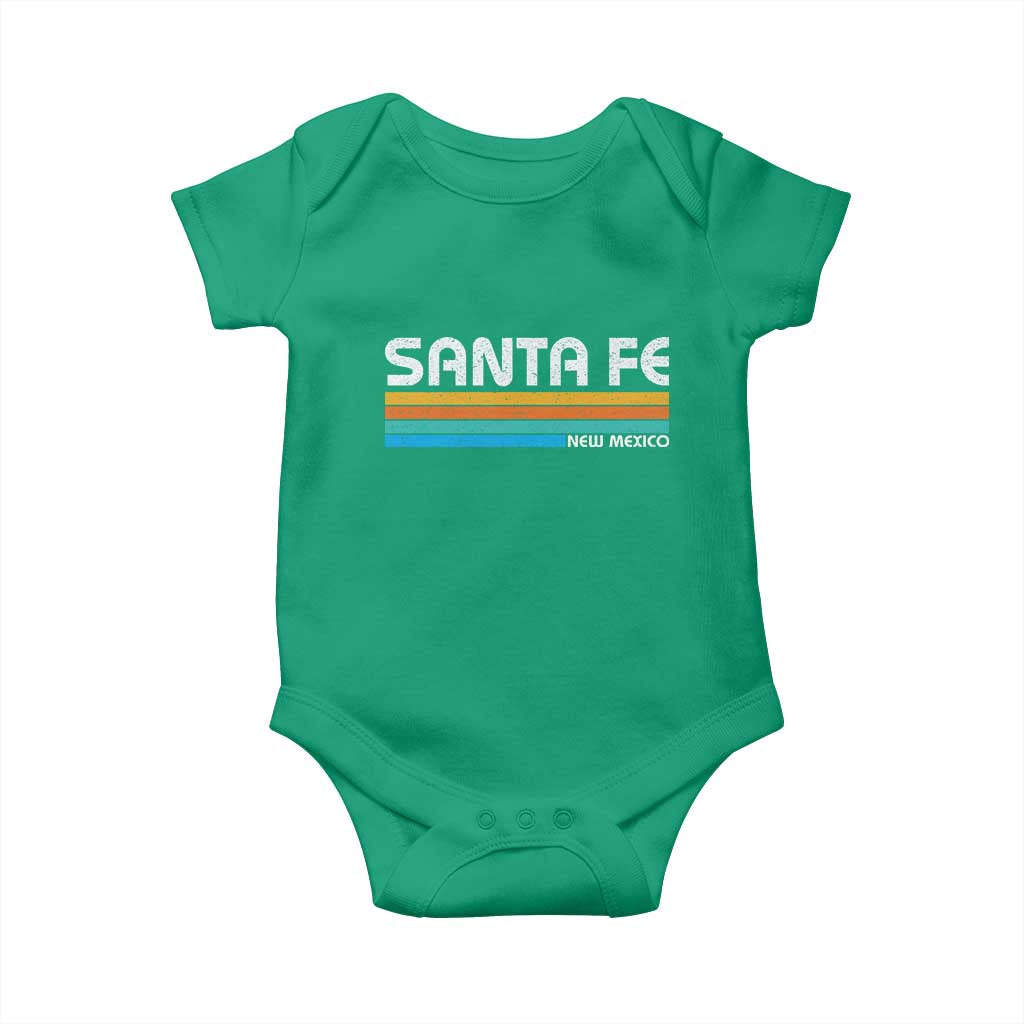 Retro Santa Fe New Mexico Distressed Souvenir Baby Onesie