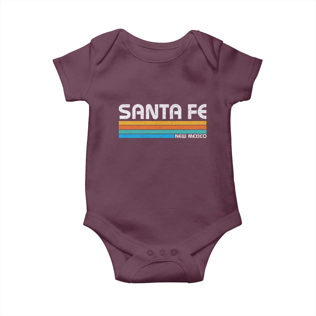 Retro Santa Fe New Mexico Distressed Souvenir Baby Onesie