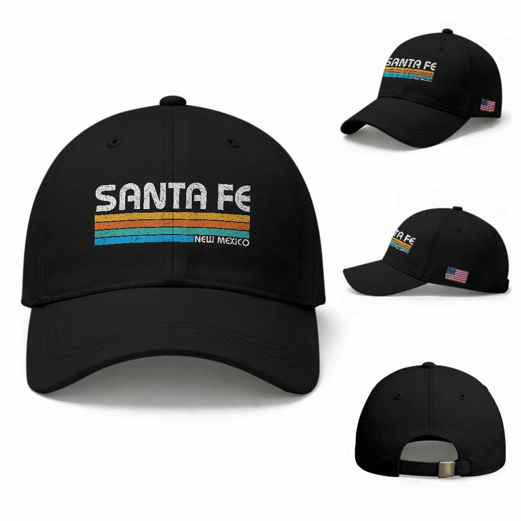 Retro Santa Fe New Mexico Distressed Souvenir Baseball Cap