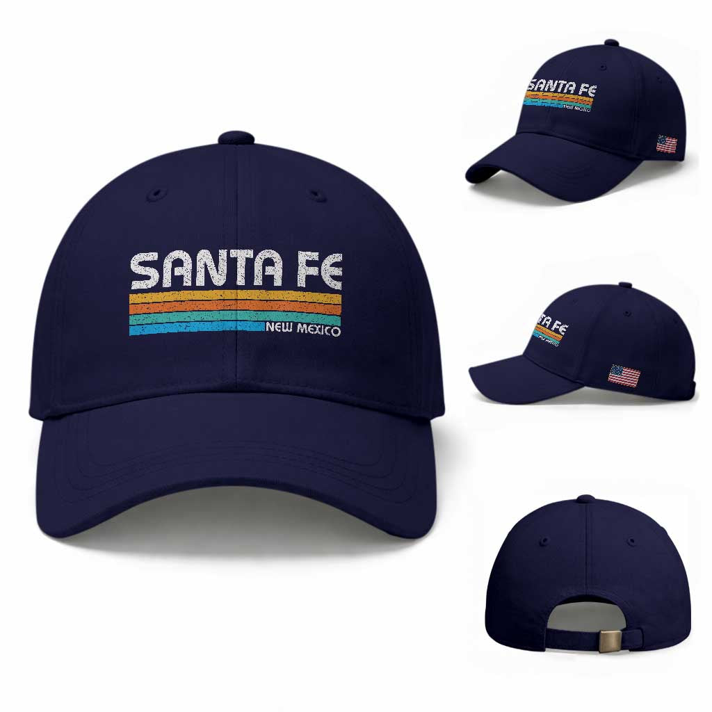 Retro Santa Fe New Mexico Distressed Souvenir Baseball Cap