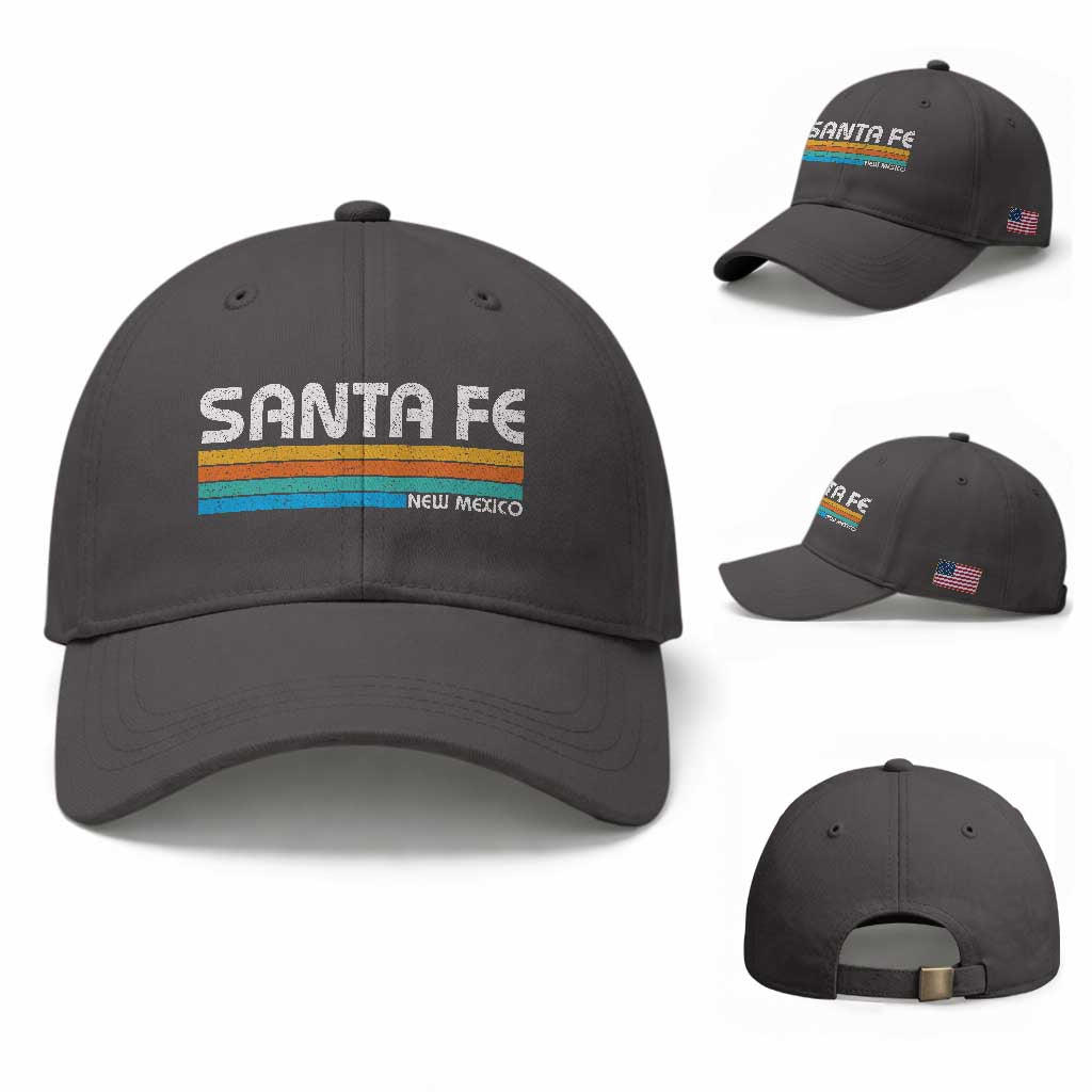 Retro Santa Fe New Mexico Distressed Souvenir Baseball Cap