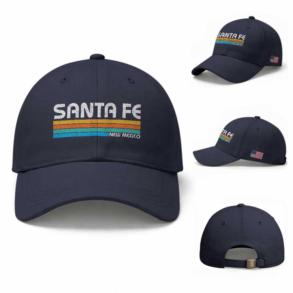 Retro Santa Fe New Mexico Distressed Souvenir Baseball Cap