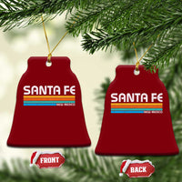 Retro Santa Fe New Mexico Distressed Souvenir Ceramic Ornament