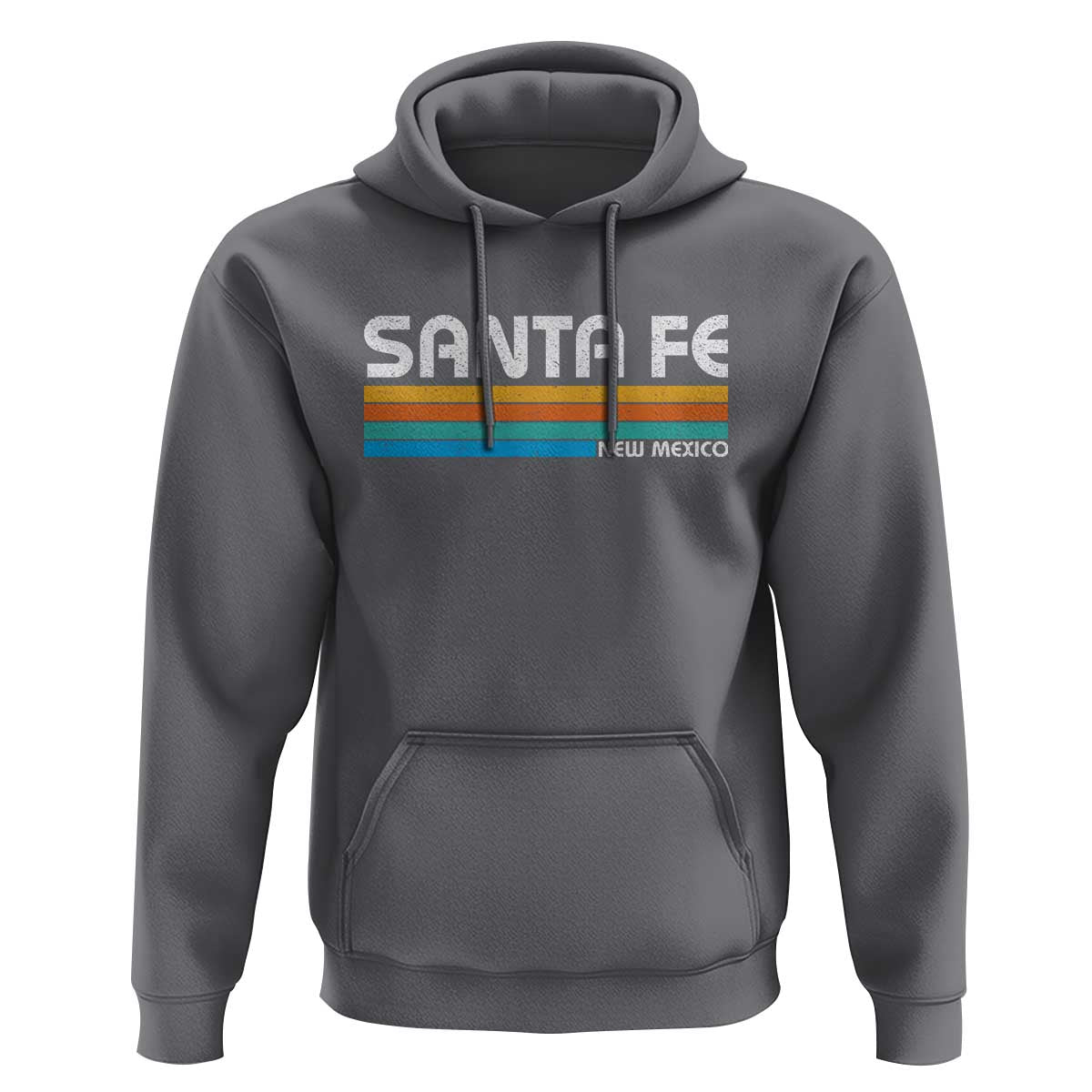 Retro Santa Fe New Mexico Distressed Souvenir Hoodie
