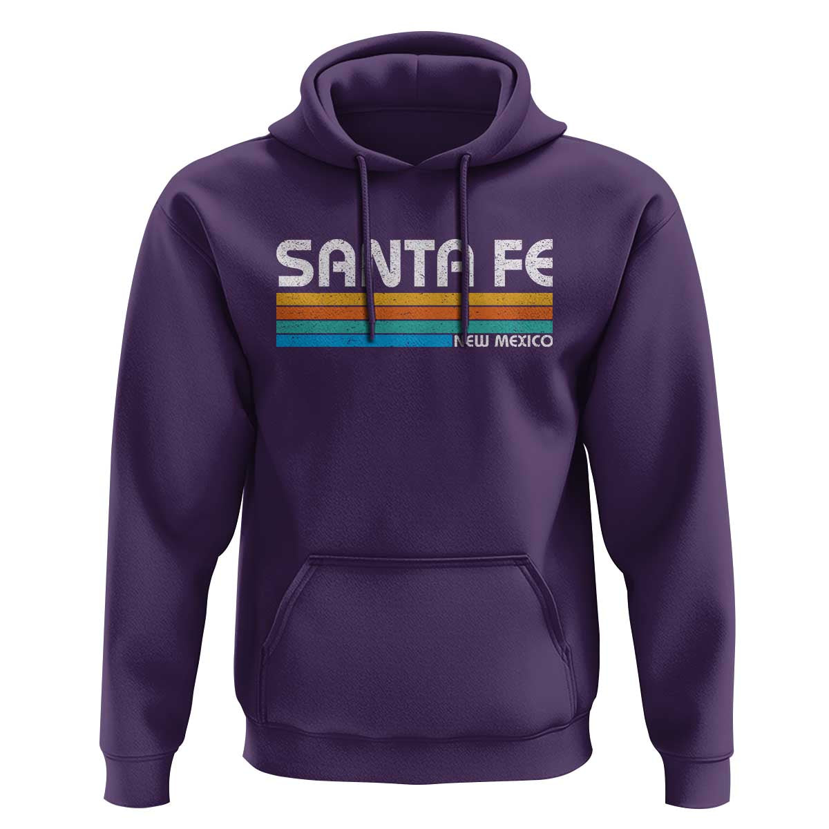Retro Santa Fe New Mexico Distressed Souvenir Hoodie