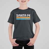 Retro Santa Fe New Mexico Distressed Souvenir T Shirt For Kid