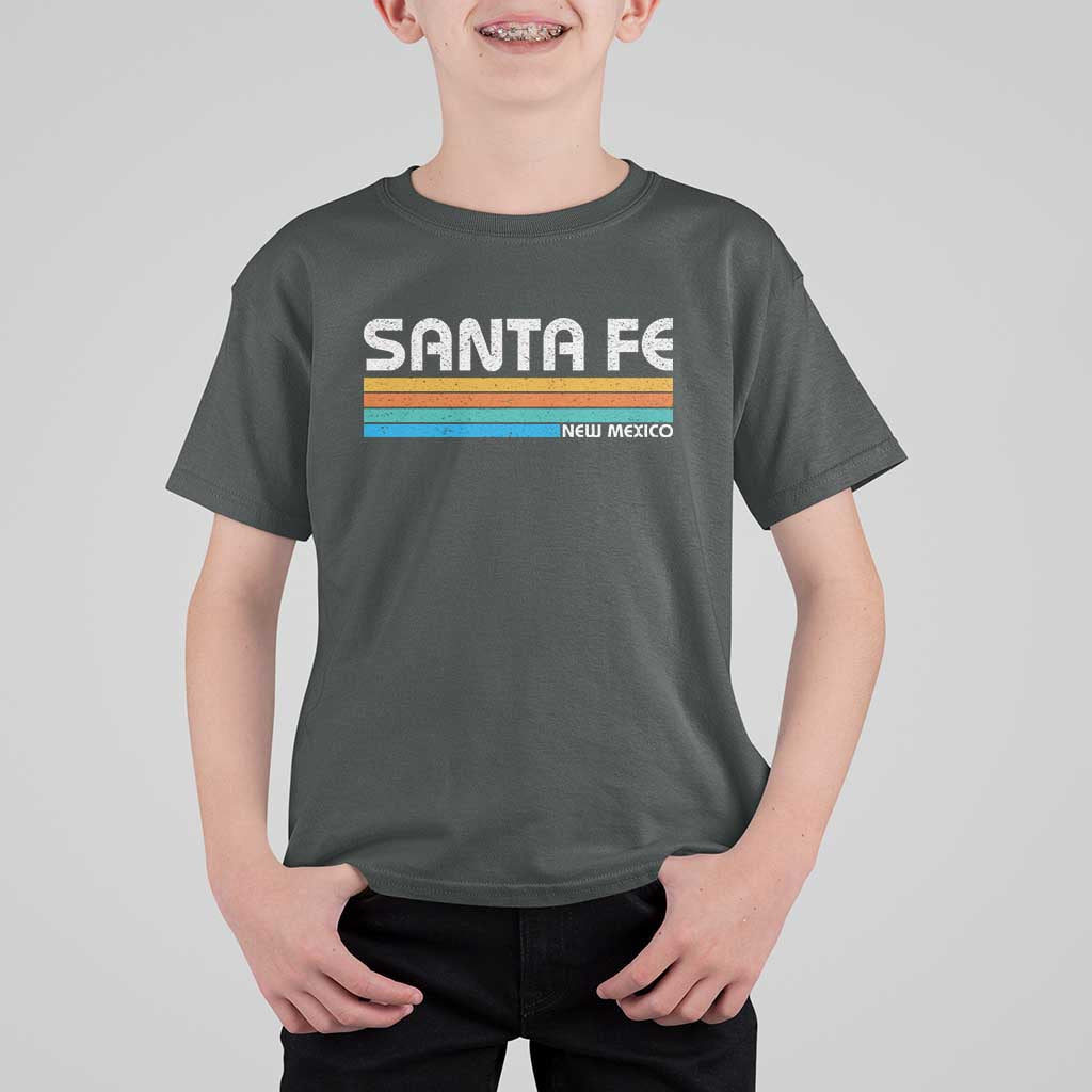 Retro Santa Fe New Mexico Distressed Souvenir T Shirt For Kid