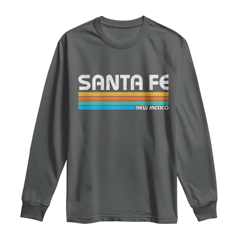 Retro Santa Fe New Mexico Distressed Souvenir Long Sleeve Shirt