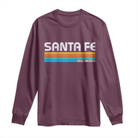 Retro Santa Fe New Mexico Distressed Souvenir Long Sleeve Shirt