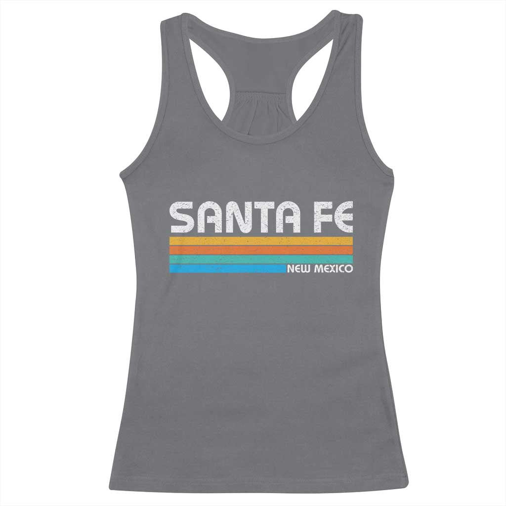 Retro Santa Fe New Mexico Distressed Souvenir Racerback Tank Top