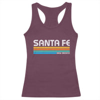 Retro Santa Fe New Mexico Distressed Souvenir Racerback Tank Top