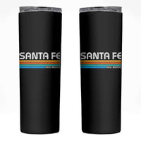 Retro Santa Fe New Mexico Distressed Souvenir Skinny Tumbler