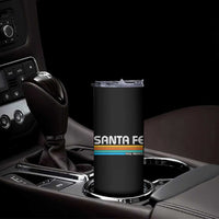Retro Santa Fe New Mexico Distressed Souvenir Skinny Tumbler