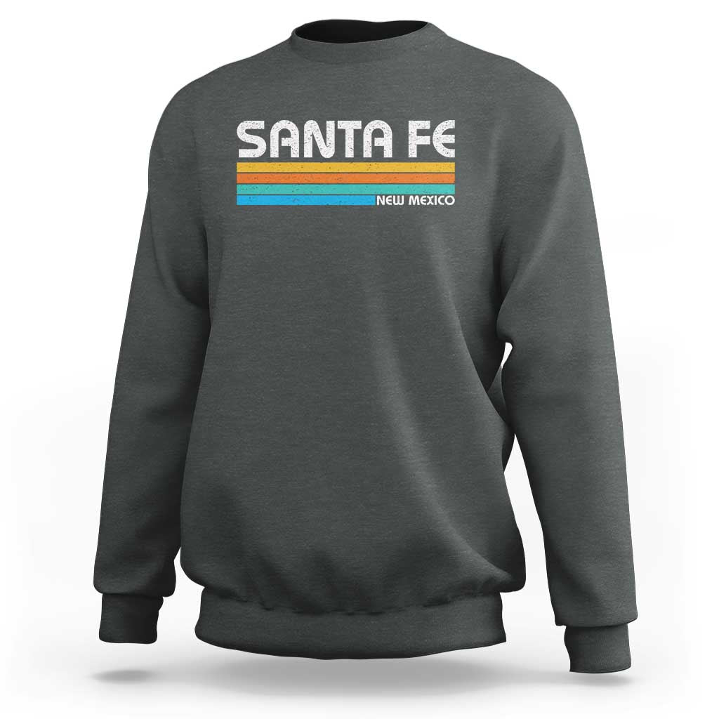 Retro Santa Fe New Mexico Distressed Souvenir Sweatshirt