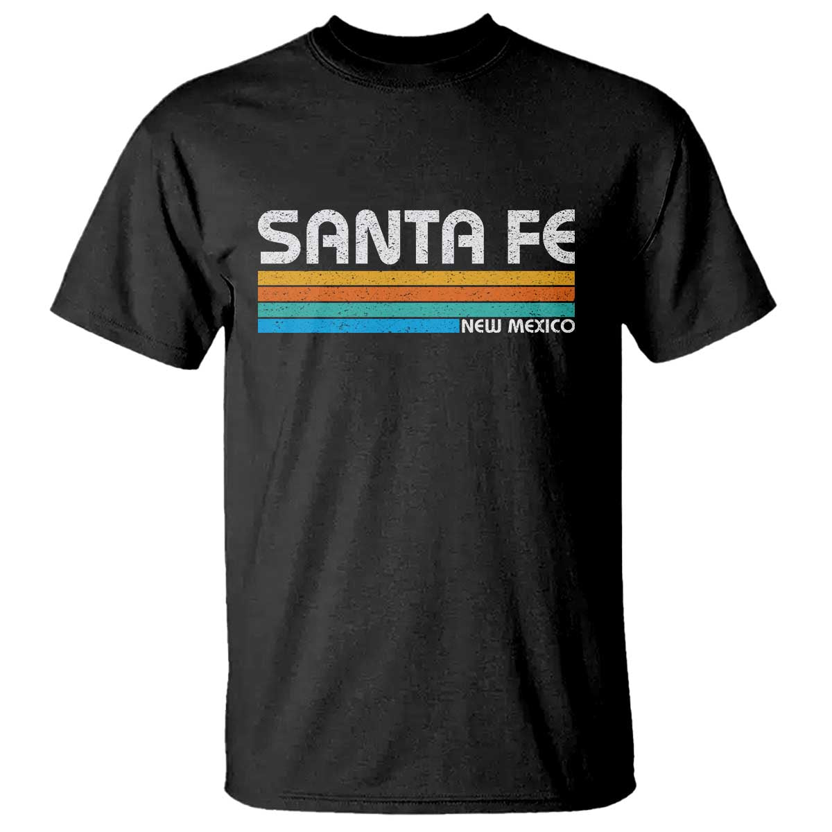 Retro Santa Fe New Mexico Distressed Souvenir T Shirt