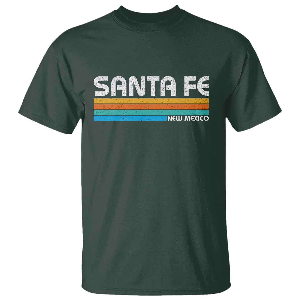 Retro Santa Fe New Mexico Distressed Souvenir T Shirt