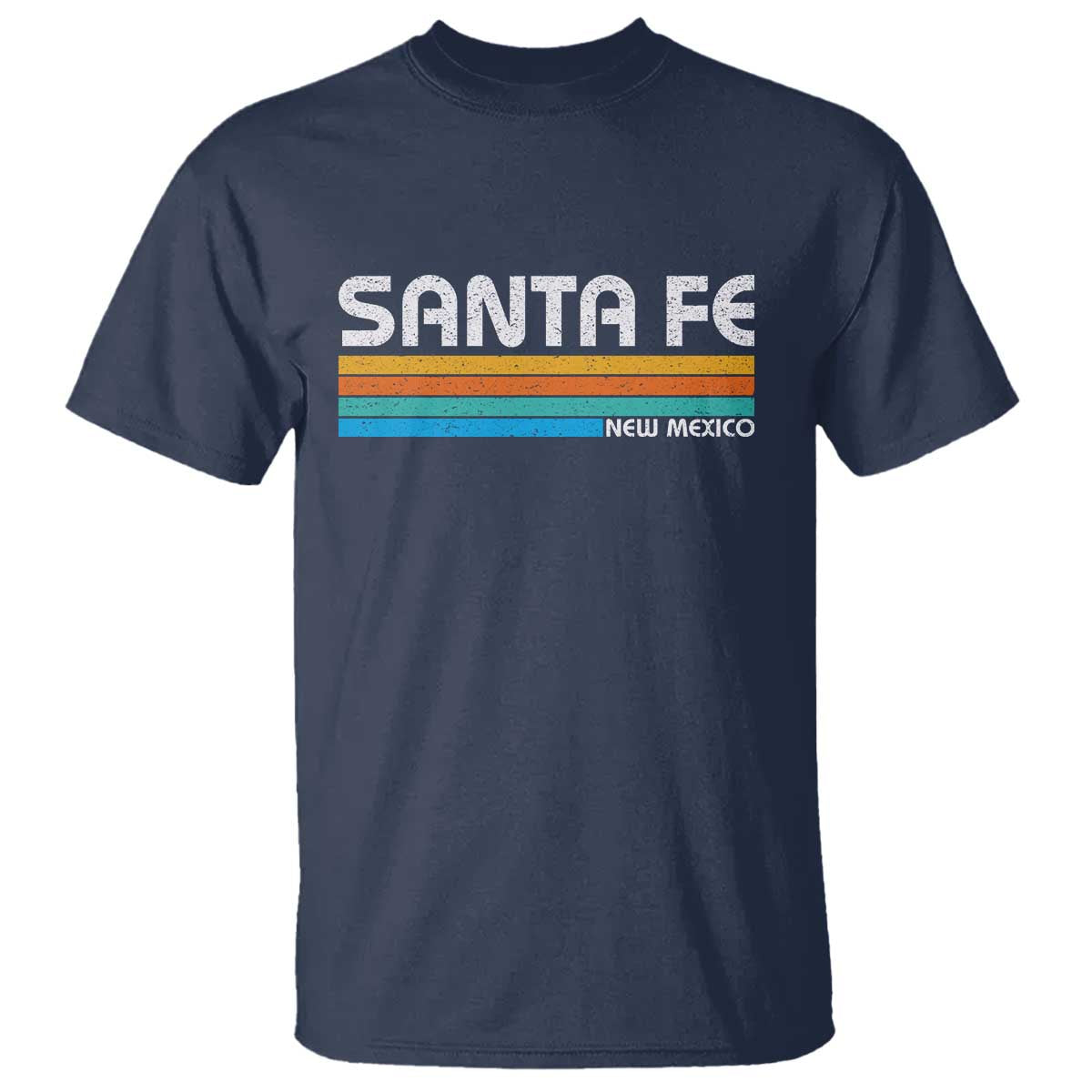 Retro Santa Fe New Mexico Distressed Souvenir T Shirt