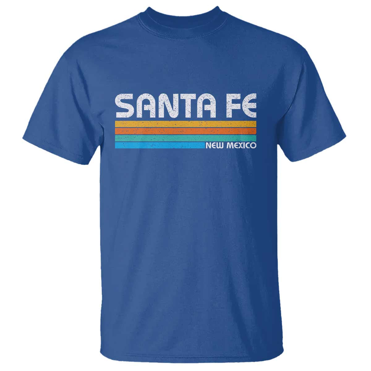 Retro Santa Fe New Mexico Distressed Souvenir T Shirt