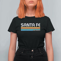 Retro Santa Fe New Mexico Distressed Souvenir T Shirt For Women