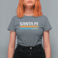 Retro Santa Fe New Mexico Distressed Souvenir T Shirt For Women