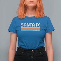 Retro Santa Fe New Mexico Distressed Souvenir T Shirt For Women