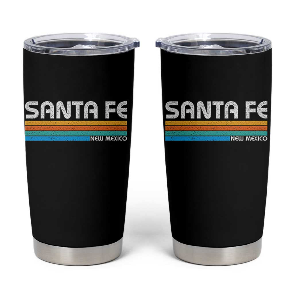 Retro Santa Fe New Mexico Distressed Souvenir Tumbler Cup